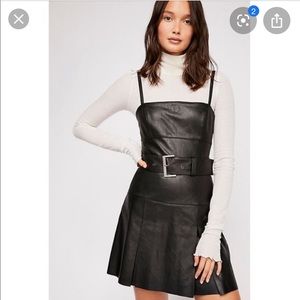 Free People Sweet Talk Vegan Leather Dress